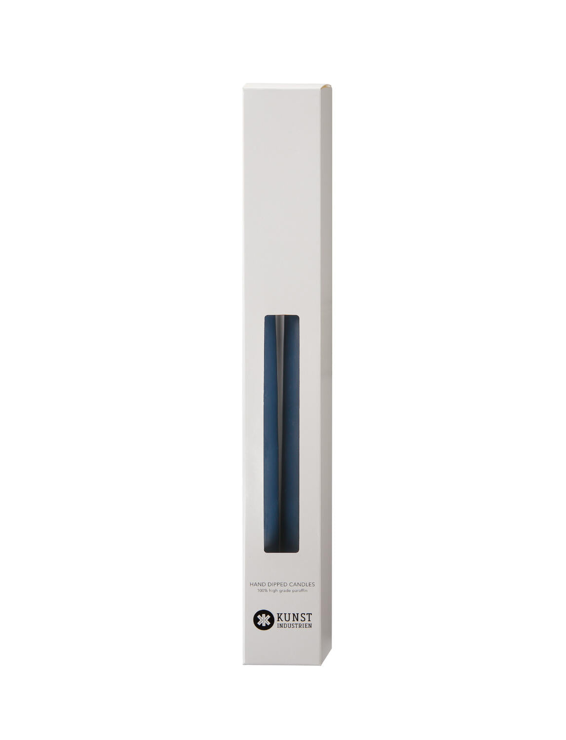 Dyppede stagelys, H35 cm, mørkeblå - 4 stk
